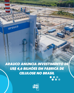 Arauco Anuncia Investimento de US$ 4,6 Bilhões em Fábrica de Celulose no Brasil